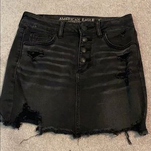 American Eagle Outfitters Black Jean skirt